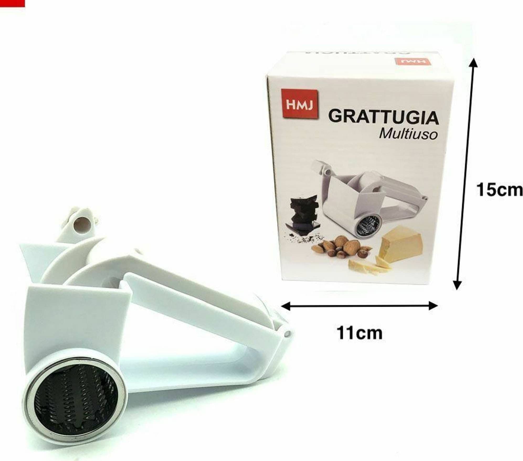GRATTUGIA A MANOVELLA MANUALE MULTIFUNZIONE GRATTA FORMAGGIO UTENSILE CUCINA