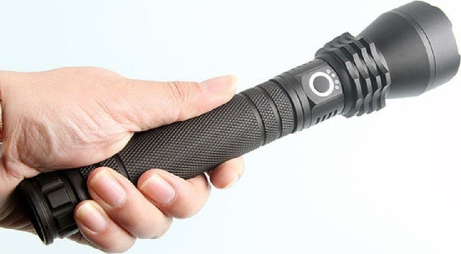 TORCIA LAMPADA LED CREE P50 RICARICABILE 2000 LUMEN 80000 W ZOOM DOPPIA BATTERIA - 4