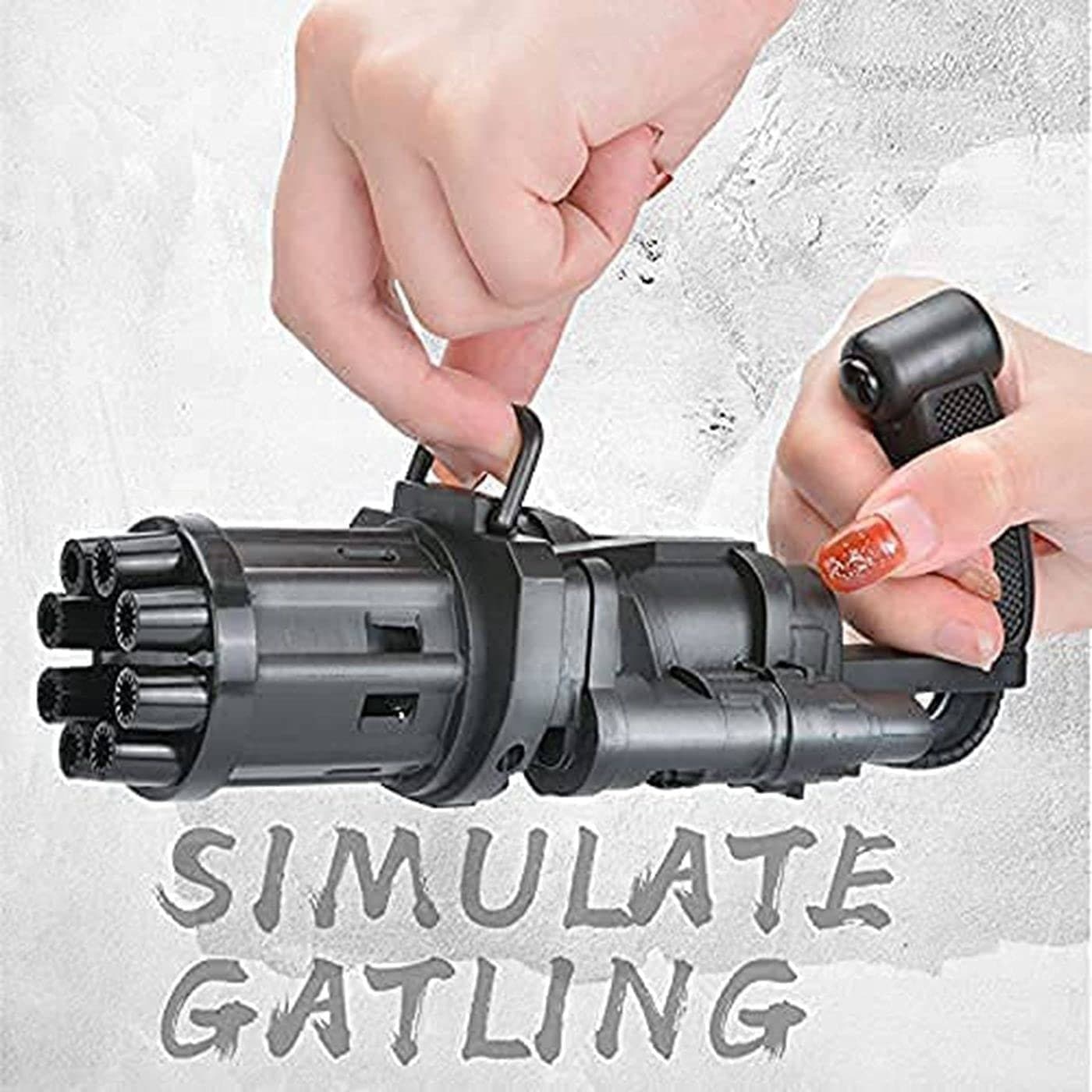 PISTOLA SPARA BOLLE DI SAPONE A BATTERIA GIOCATTOLI PER BAMBINI GADGET PER FESTE - 3