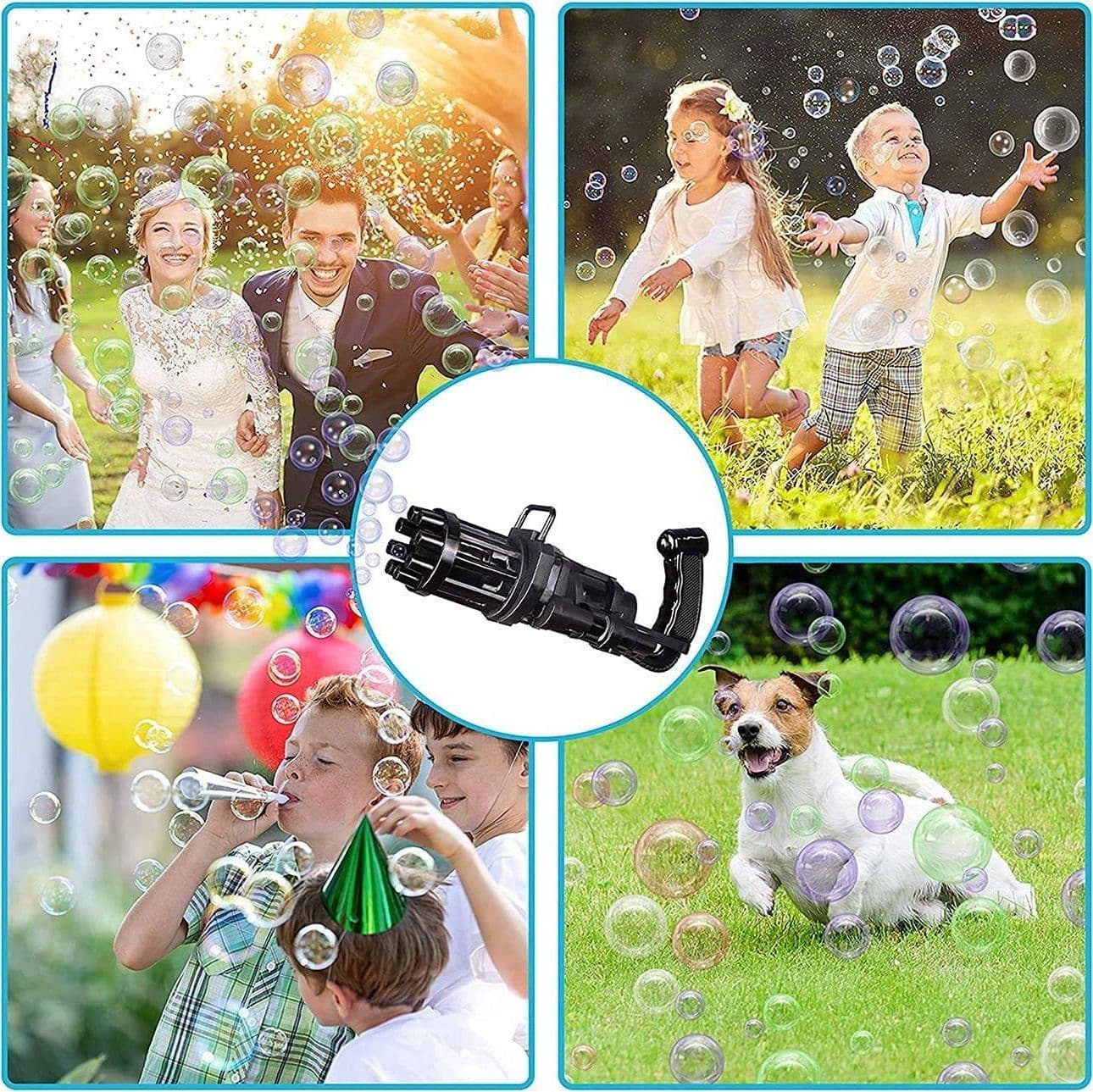 PISTOLA SPARA BOLLE DI SAPONE A BATTERIA GIOCATTOLI PER BAMBINI GADGET PER FESTE - 6