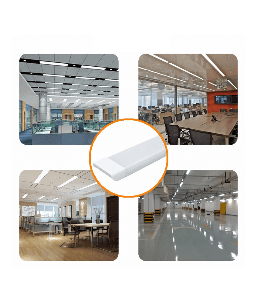 PLAFONIERA LED SLIM 72 W 150 CM SOTTOPENSILE RIPIANI LUCE 4000K 6500K 3000K - 7