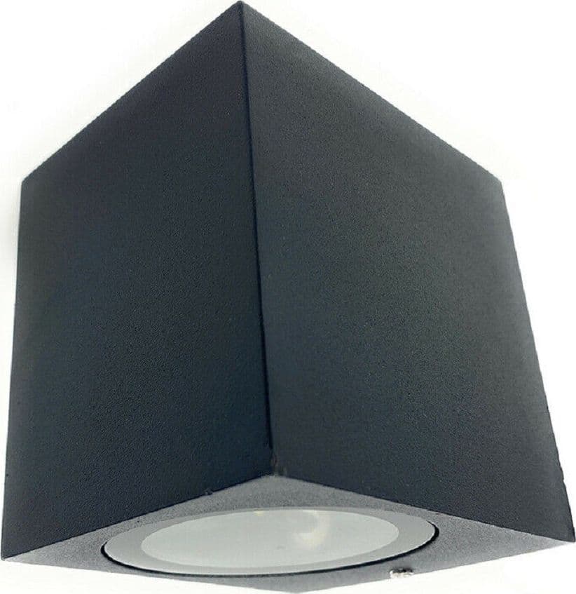 APPLIQUE A PARETE QUADRATO LAMPADA MURO MODERNA ESTERNO ATTACCO GU10 IP65 ES54 - 5
