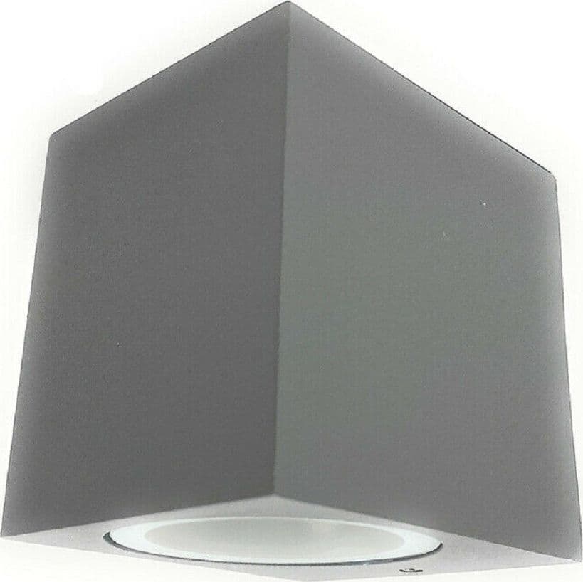 APPLIQUE A PARETE QUADRATO LAMPADA MURO MODERNA ESTERNO ATTACCO GU10 IP65 ES54 - 8