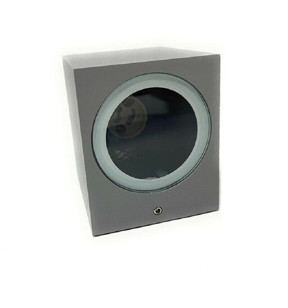 APPLIQUE A PARETE QUADRATO LAMPADA MURO MODERNA ESTERNO ATTACCO GU10 IP65 ES54 - 10