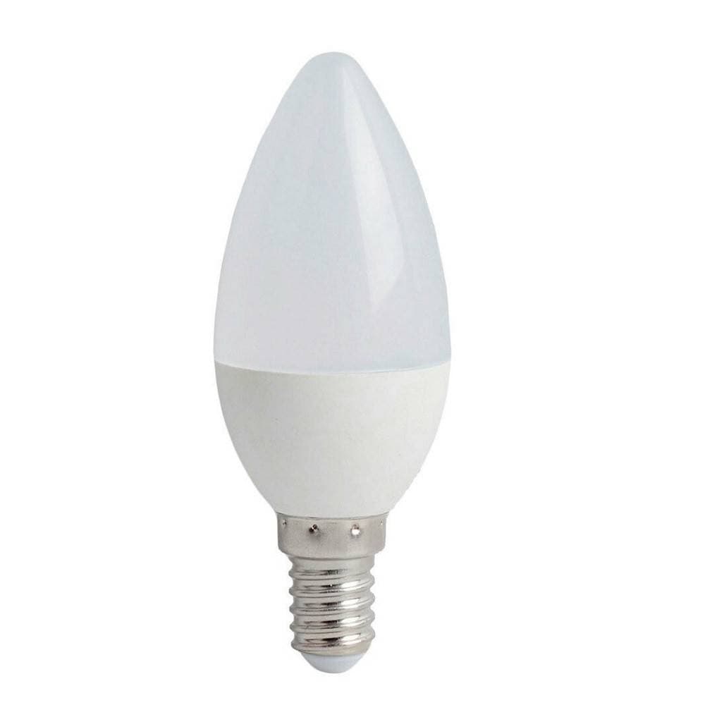 LAMPADINA LED 8W CANDELA E14 LUCE CALDA 3000K FREDDA 6500K NATURALE 4000K C3608 - 2