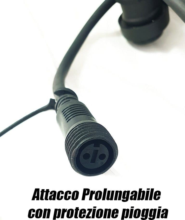CATENA LUMINOSA LED CATENARIA CON 10 PORTALAMPADE E27 10MT PROLUNGABILE IP54 - 8