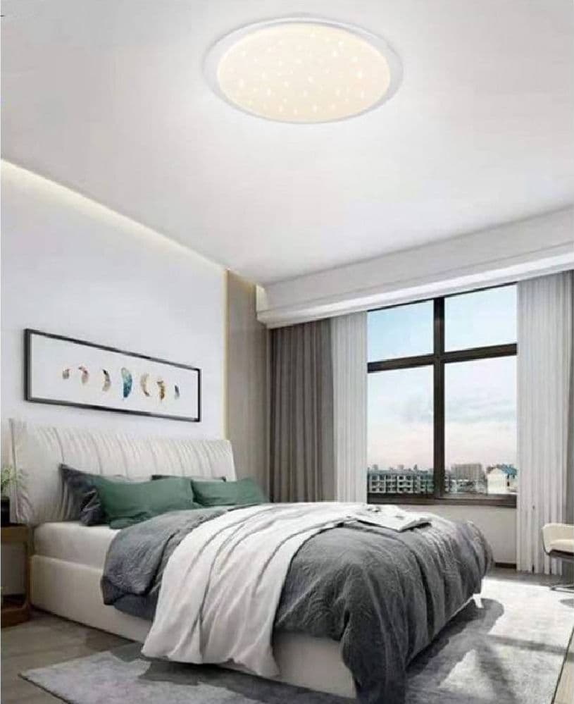 LAMPADARIO SOFFITTO PLAFONIERA MODERNA LED 26-52W 3 TONI DI TEMPERATURA LUCE C04 - 2
