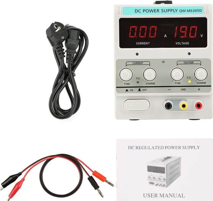 ALIMENTATORE DA LABORATORIO BANCO REGOLABILE STABILIZZATO TRASFORAMTORE 30V 5A - 2