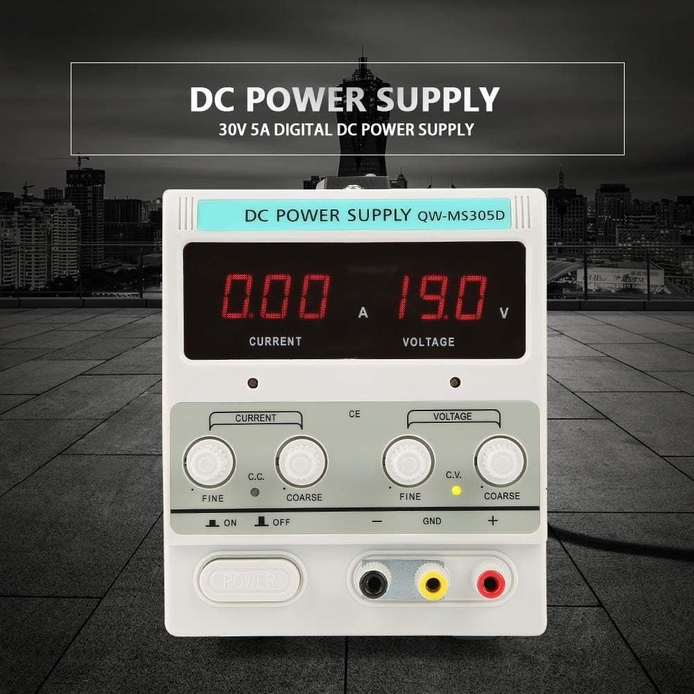 ALIMENTATORE DA LABORATORIO BANCO REGOLABILE STABILIZZATO TRASFORAMTORE 30V 5A - 5