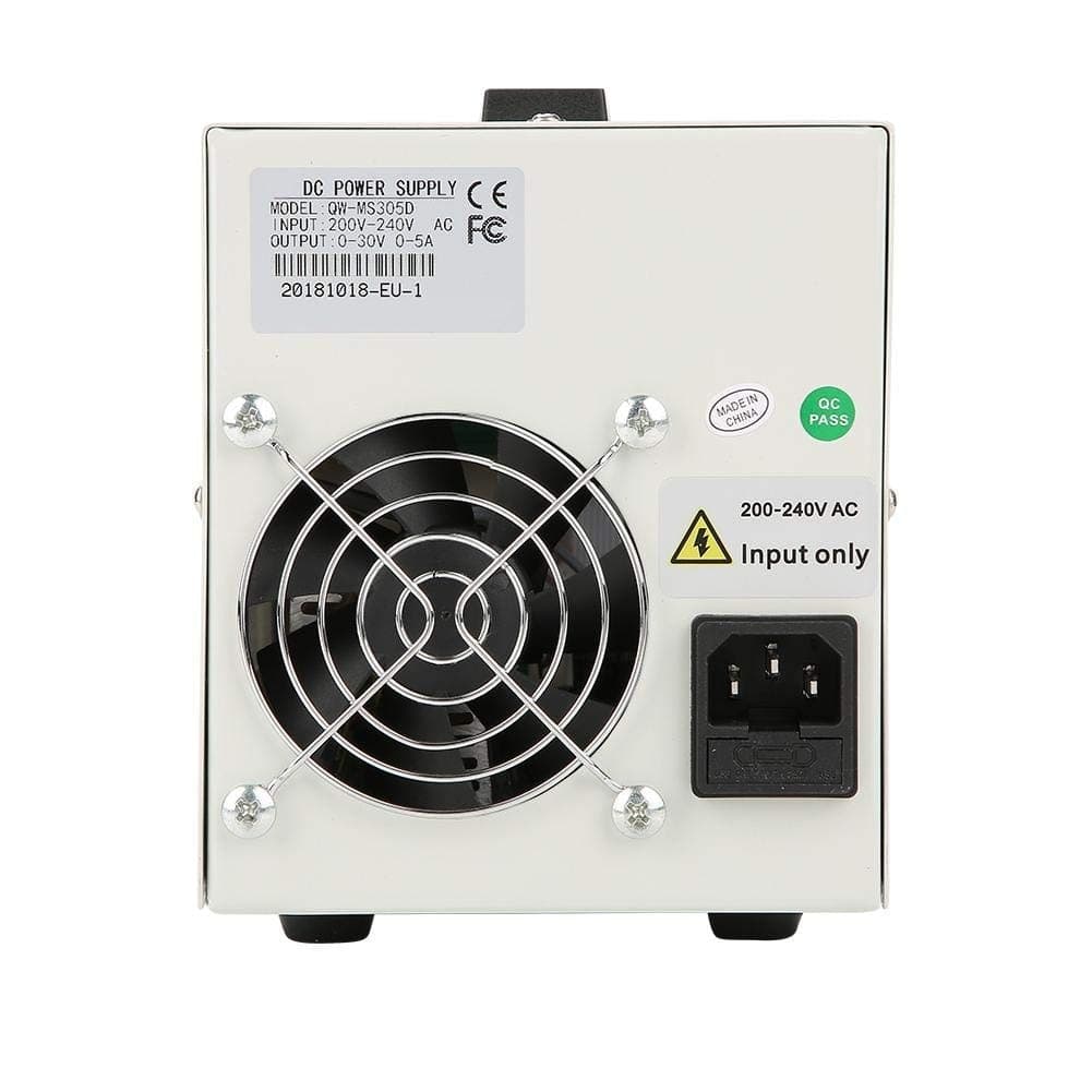 ALIMENTATORE DA LABORATORIO BANCO REGOLABILE STABILIZZATO TRASFORAMTORE 30V 5A - 6