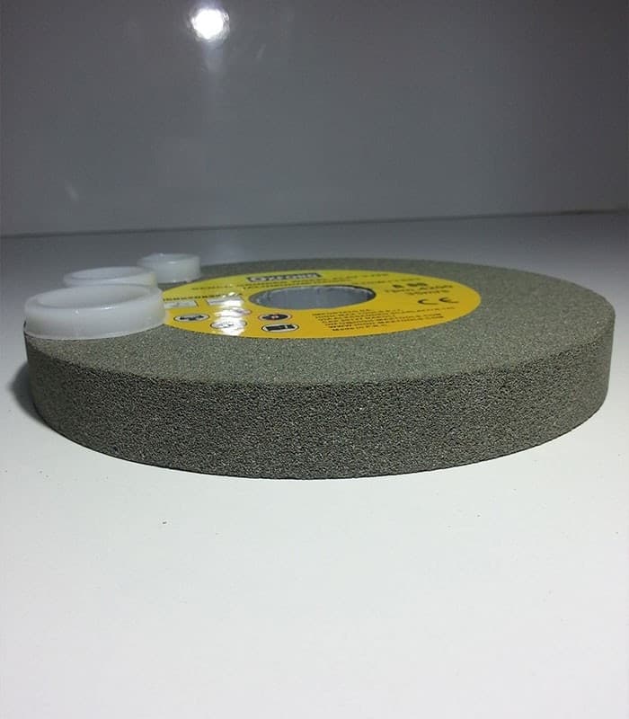 DISCO MOLA DA BANCO PIETRA ABRASIVA GRANA 80 OSSIDO ALLUMINIO TIPO FLAT 150 MM - 3