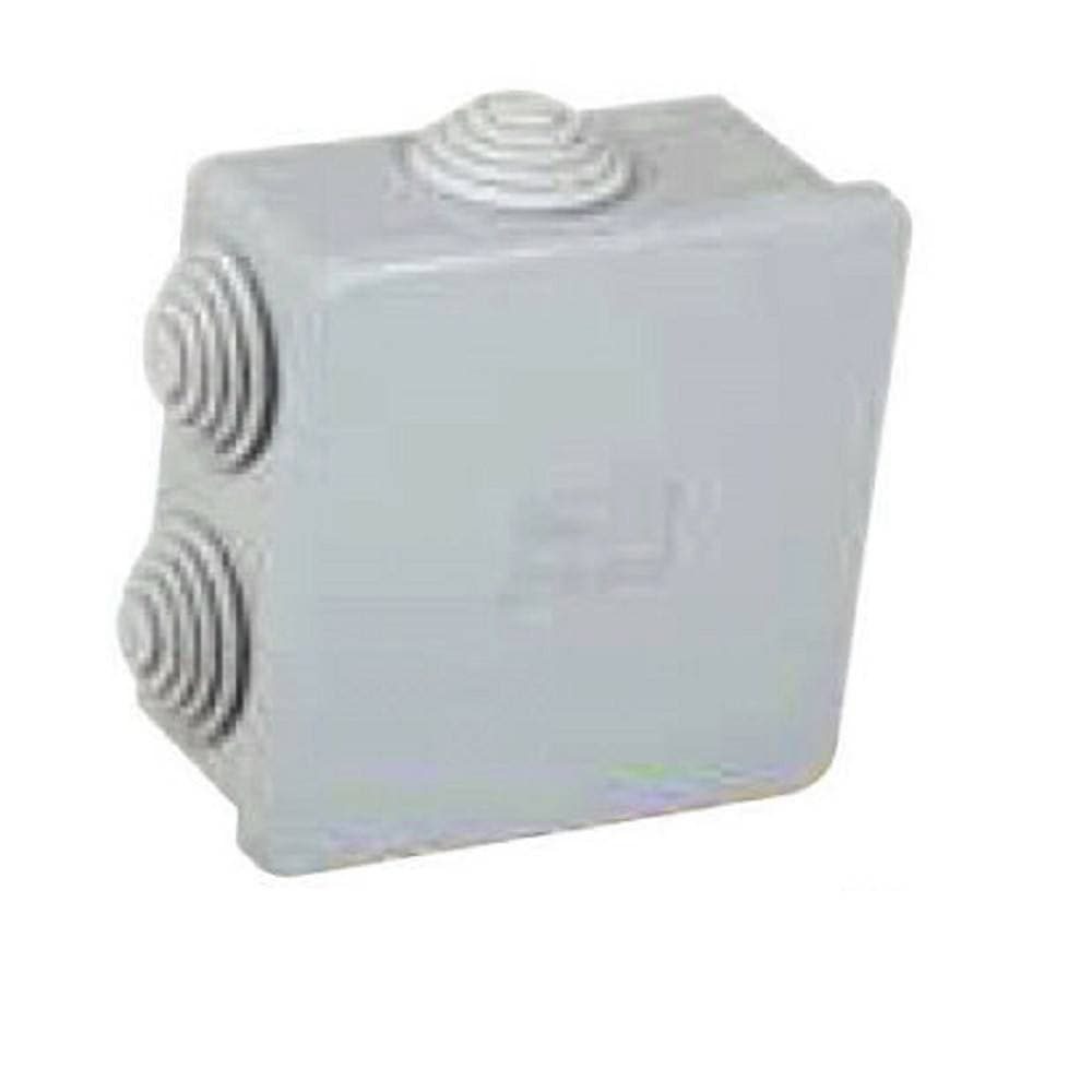 SCATOLA STAGNA CON PASSACAVI COPERCHIO A PRESSIONE 80 X 80 X 40 MM IP44 - 2