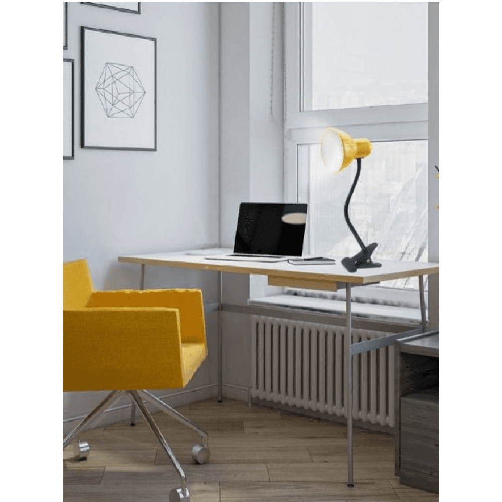 LAMPADA SNODABILE DA SCRIVANIA LUCE TAVOLO BRACCIO FLESSIBILE ORIENTABILE PINZA - 18