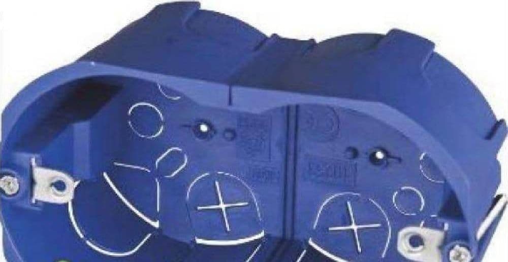 SCATOLA CASSETTA DA INCASSO 3 POSTI 503 PER CARTONGESSO INSERTI IN FERRO - 3