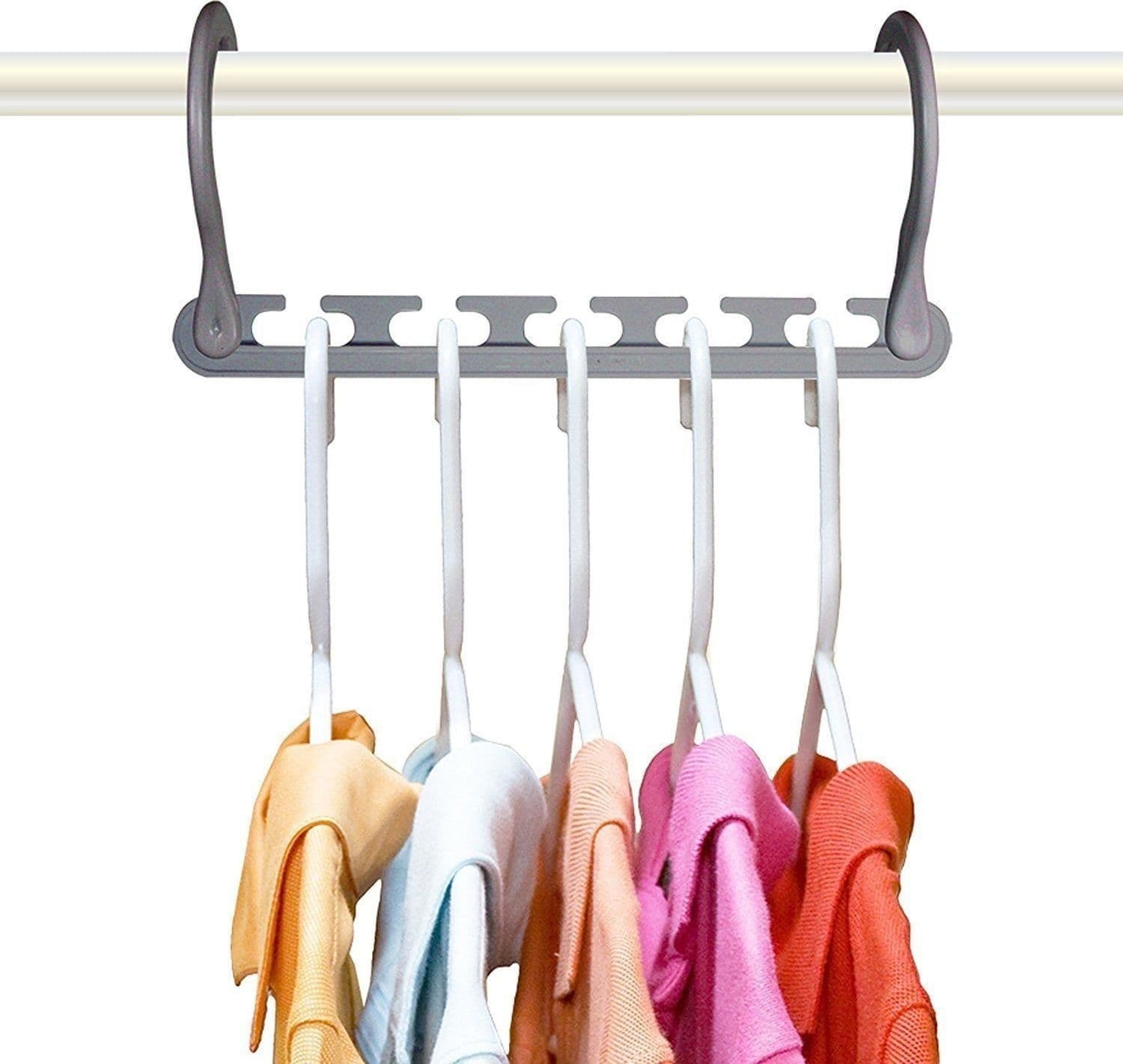 ORGANIZER SALVASPAZIO 8 PORTA STAMPELLE GRUCCE PER ARMADIO WONDER HANGER MAX - 3