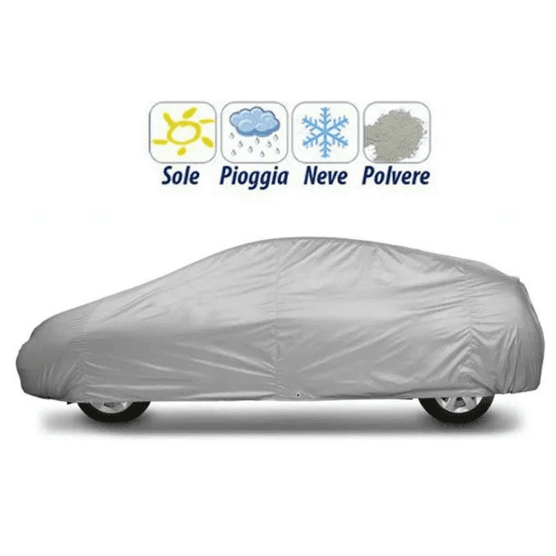TELO PROTETTIVO COPRIAUTO IMPERMEABILE COPERTURA COPRI AUTO ANTI PIOGGIA SOLE - 3
