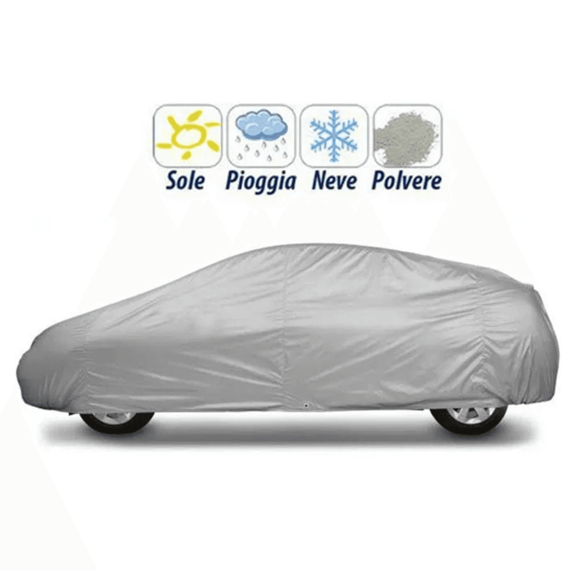 TELO PROTETTIVO COPRIAUTO IMPERMEABILE COPERTURA COPRI AUTO ANTI PIOGGIA SOLE - 3