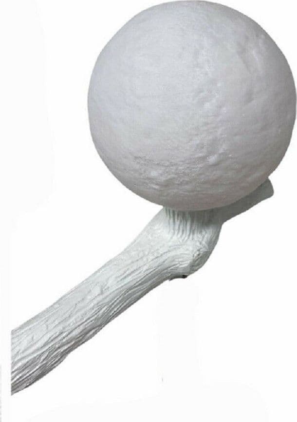LAMPADA DA TAVOLO DECORATIVA A FORMA DI SCOIATTOLO IN RESINA LUME MODERNO G9 D06 - 7