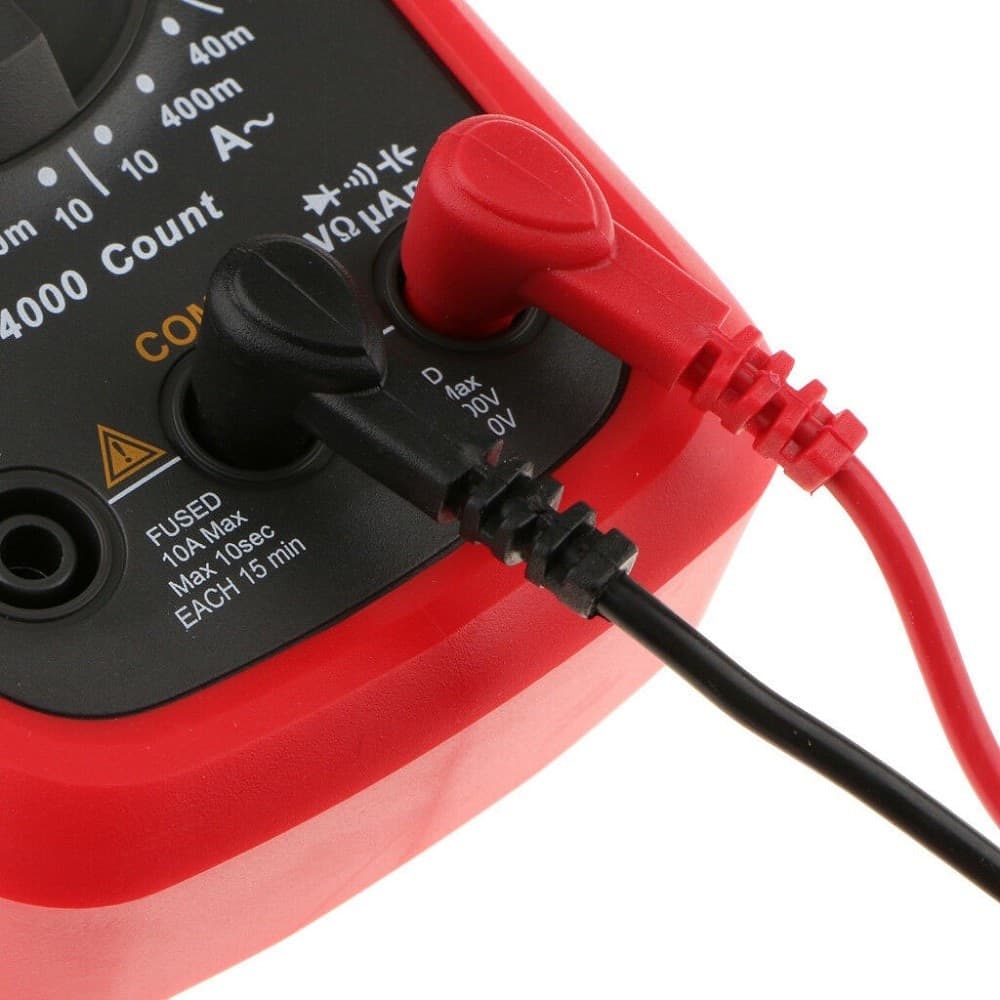MULTIMETRO TESTER DIGITALE PROFESSIONALE VOLT AMPERE FARAD PUNTALI UT39A+ - 5