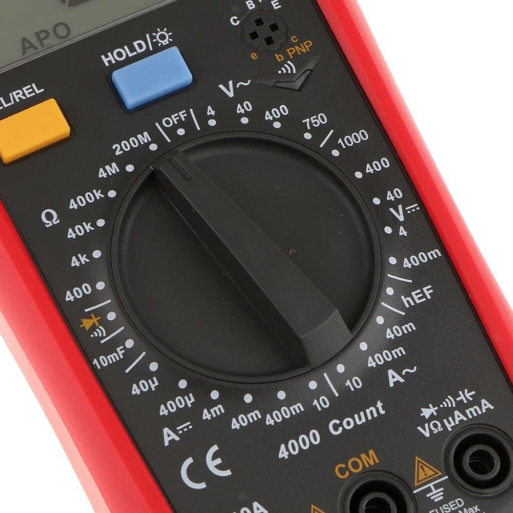 MULTIMETRO TESTER DIGITALE PROFESSIONALE VOLT AMPERE FARAD PUNTALI UT39A+ - 7
