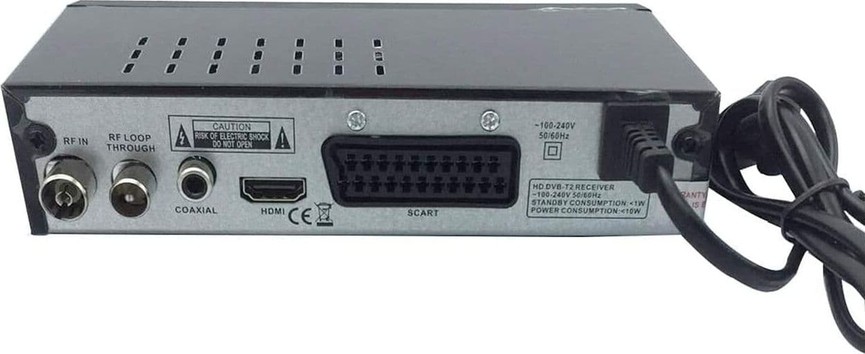 DECODER RICEVITORE DIGITALE TERRESTRE DVB-T TV SCART HDMI ANTENNA 1080P REG PVR - 3