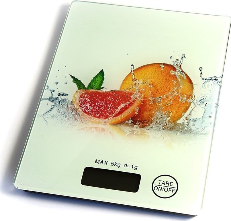 BILANCIA DIGITALE LCD PIATTO RIPIANO IN VETRO DA CUCINA 5KG DA1GR A 5KG FANTASIA - 3