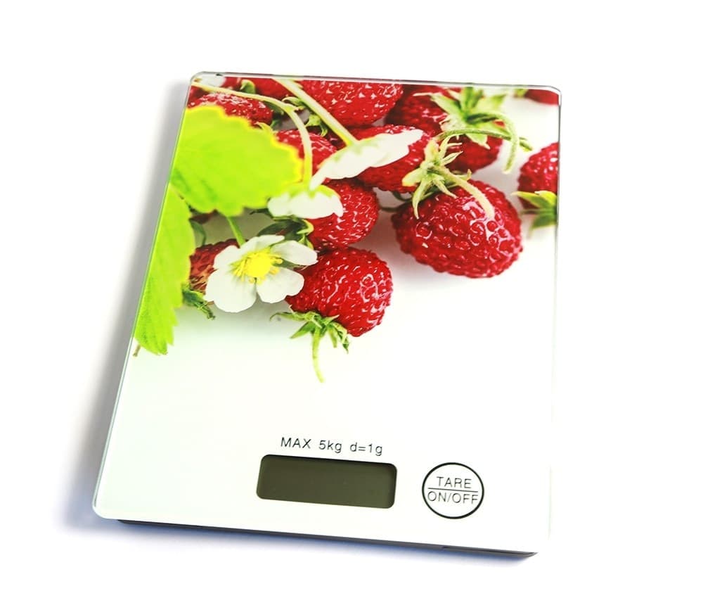 BILANCIA DIGITALE LCD PIATTO RIPIANO IN VETRO DA CUCINA 5KG DA1GR A 5KG FANTASIA - 6