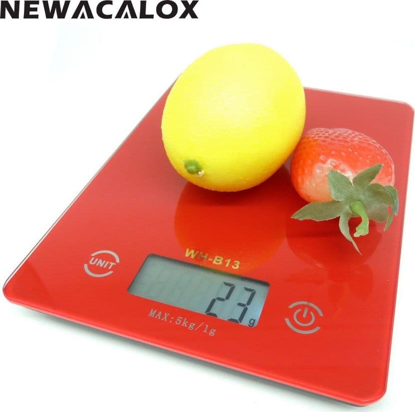BILANCIA DIGITALE LCD PIATTO RIPIANO IN VETRO DA CUCINA 5KG DA1GR A 5KG TOUCH - 4