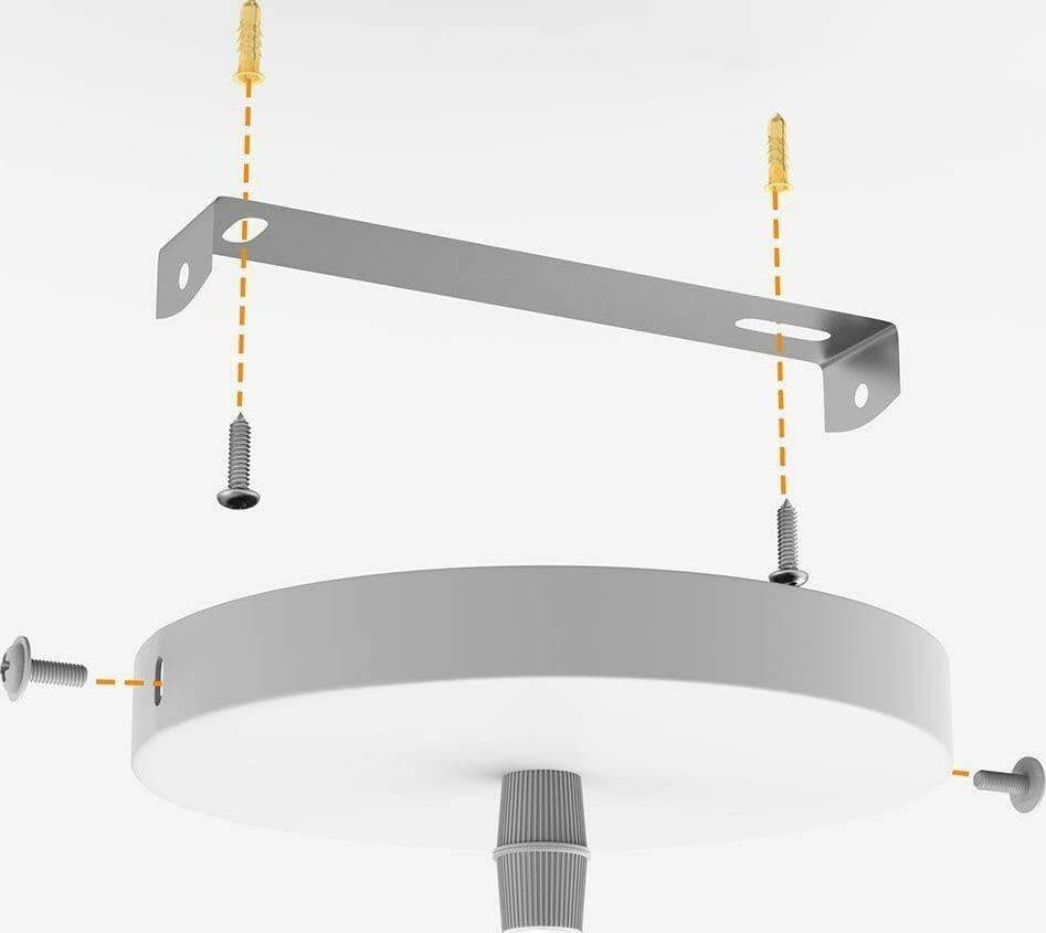 LAMPADARIO LAMPADA SOSPENSIONE PIRAMIDE 30CM DESIGN MODERNO PARALUME BIANCO - 5