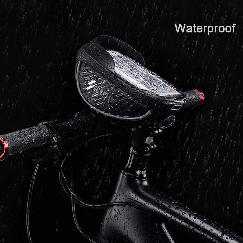 PORTA CELLULARE SMARTPHONE PER BICICLETTA SUPPORTO BORSA ASTUCCIO IMPERMEABILE - 3