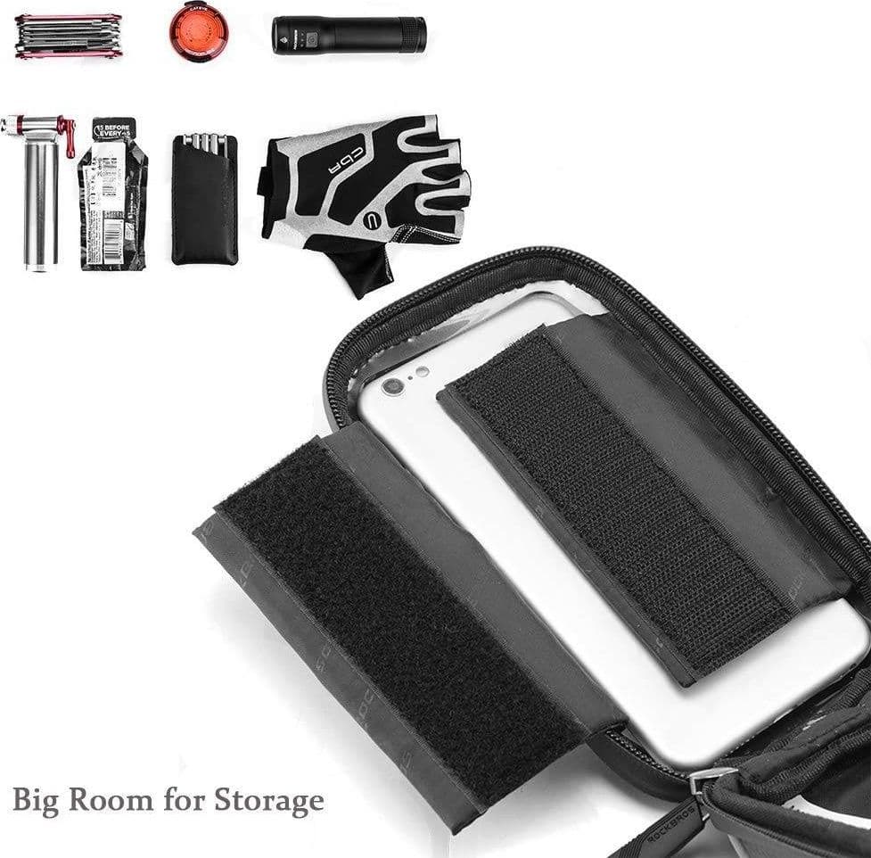 PORTA CELLULARE SMARTPHONE PER BICICLETTA SUPPORTO BORSA ASTUCCIO IMPERMEABILE - 6