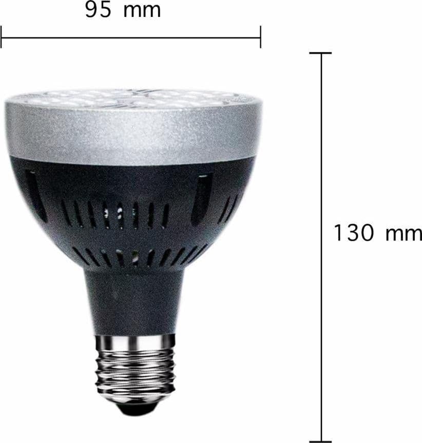 LAMPADA LAMPADINE PAR30 E27 36 WATT 24 LED FARETTO FARO LUCE FREDDA P30-1 SPOT - 2
