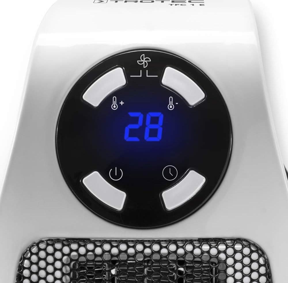 MINI STUFA ELETTRICA A MURO PARETE DISPLAY DIGITALE HANDY TERMO RISCALDA 500 W - 7