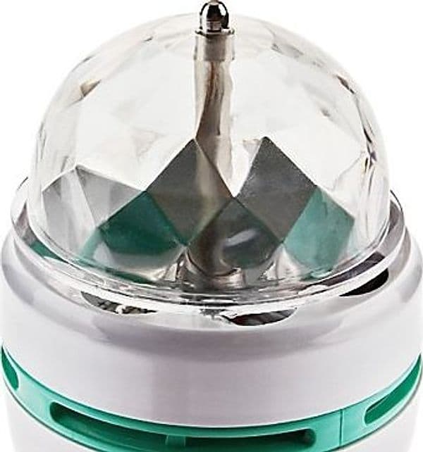 LAMPADINA LED RGB MULTICOLOR ATTACCO E27 LUCE LED COLORA ROTANTE 3WATT 3W - 4
