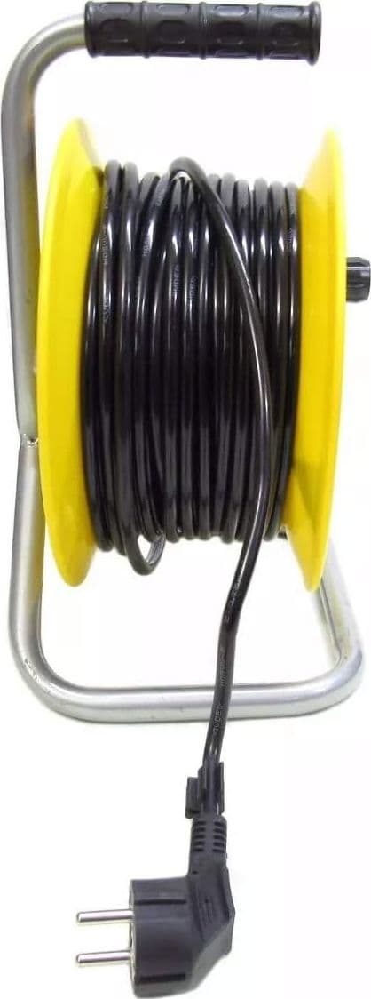 PROLUNGA AVVOLGICAVO ELETTRICO CAVO 25 METRI PRESA SPINA SCHUKO PRESE UNIVERSALI - 3