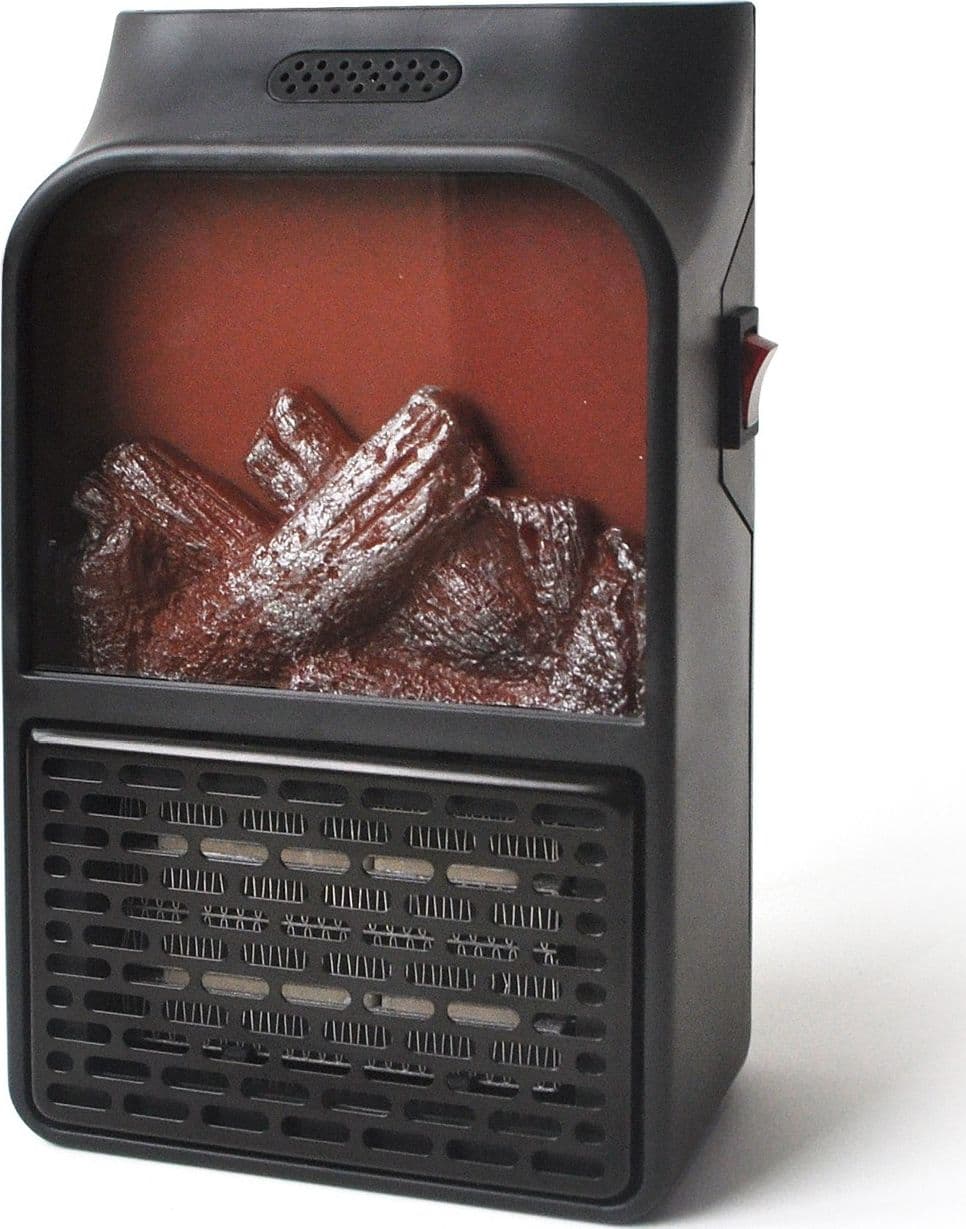 MINI STUFA ELETTRICA TERMOVENTILATORE PORTATILE CON TELECOMANDO CAMINETTO FUOCO - 3