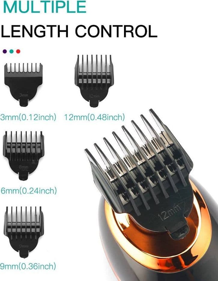 VGR V-316 Rasoio Professionale Rotary Shaver 5in1 Barber Regolabarba LCD - 13