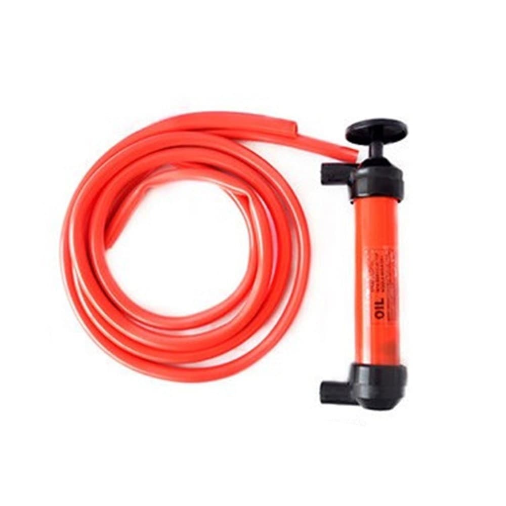POMPA A SIFONE ASPIRA LIQUIDI CON TUBI FLESSIBILI TRAVASO BENZINA GASOLIO OLIO - 4