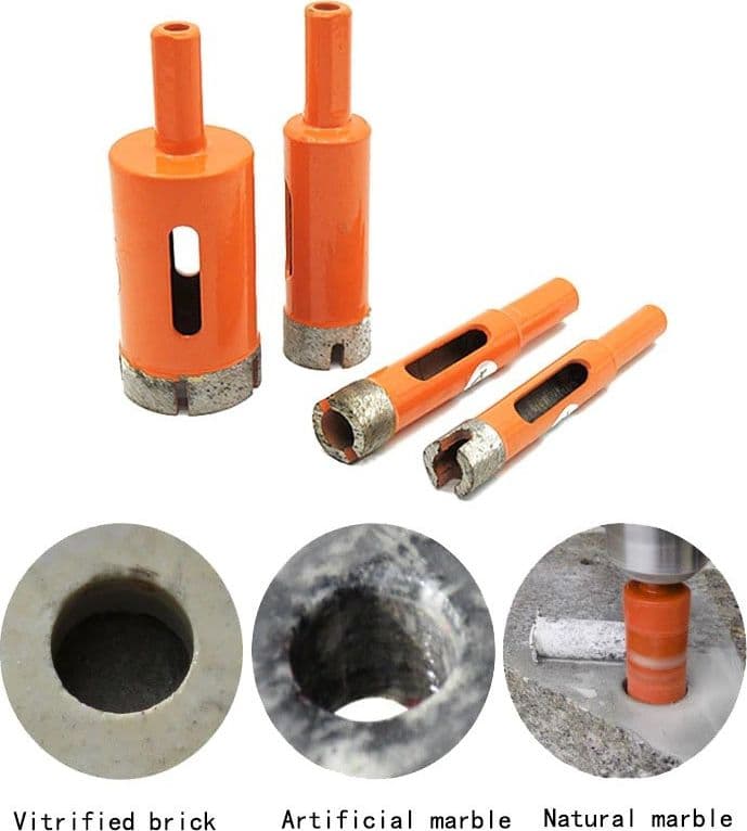 FRESE A TAZZA DIAMANTATA DIAM. Ø 14-50 mm PER VETRO MARMO CERAMICA E VETRORESINA - 4