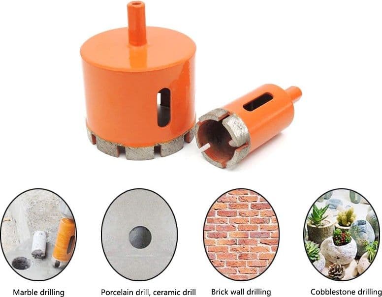 FRESE A TAZZA DIAMANTATA DIAM. Ø 14-50 mm PER VETRO MARMO CERAMICA E VETRORESINA - 6
