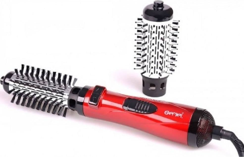 SPAZZOLA PIASTRA ROTANTE ELETTRICA ASCIUGACAPELLI BOCCOLI CAPELLI MOSSI GM-4827 - 2