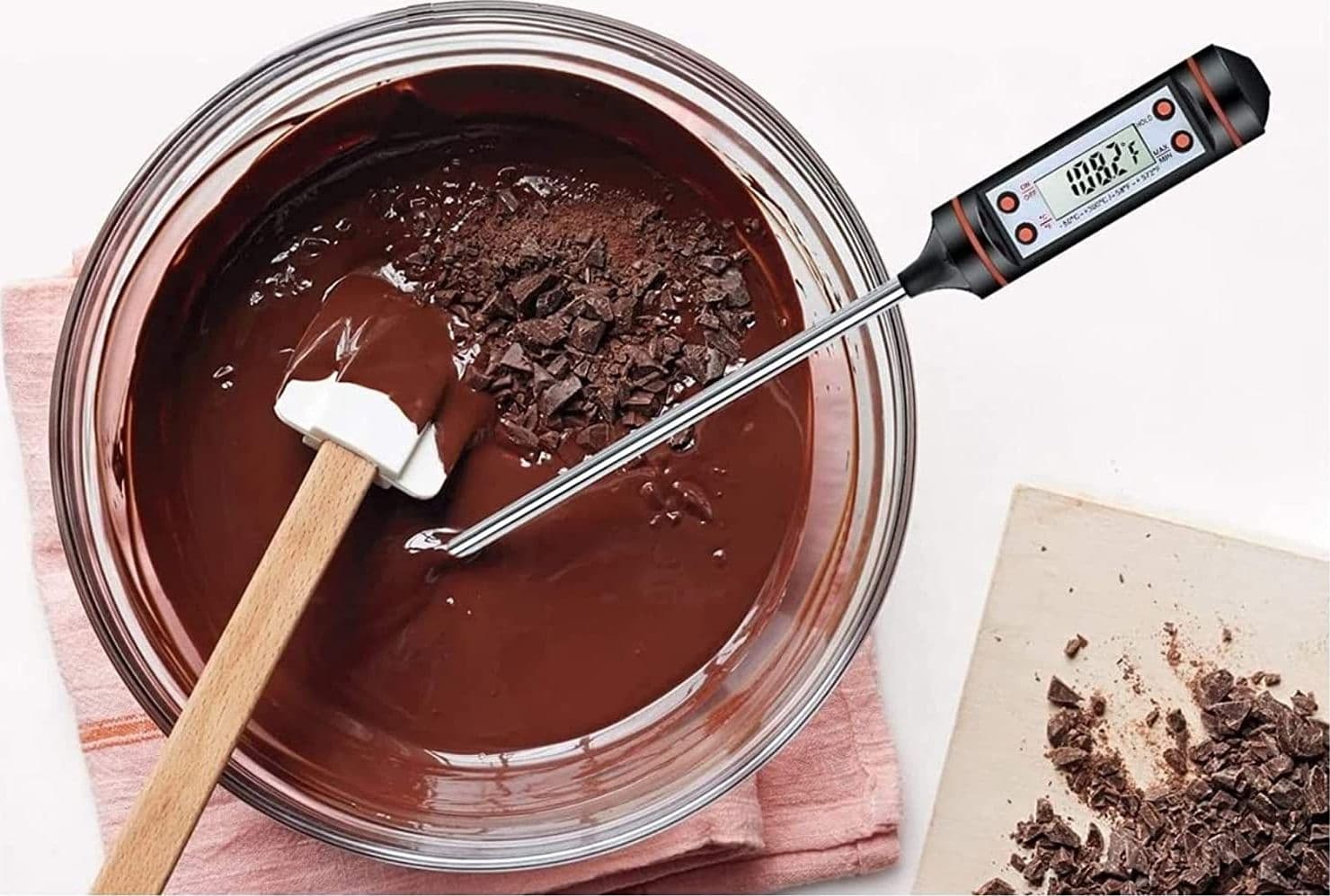 TERMOMETRO DIGITALE PER ALIMENTI CIBO LIQUIDI LATTE JR-1 CON CUSTODIA - 9