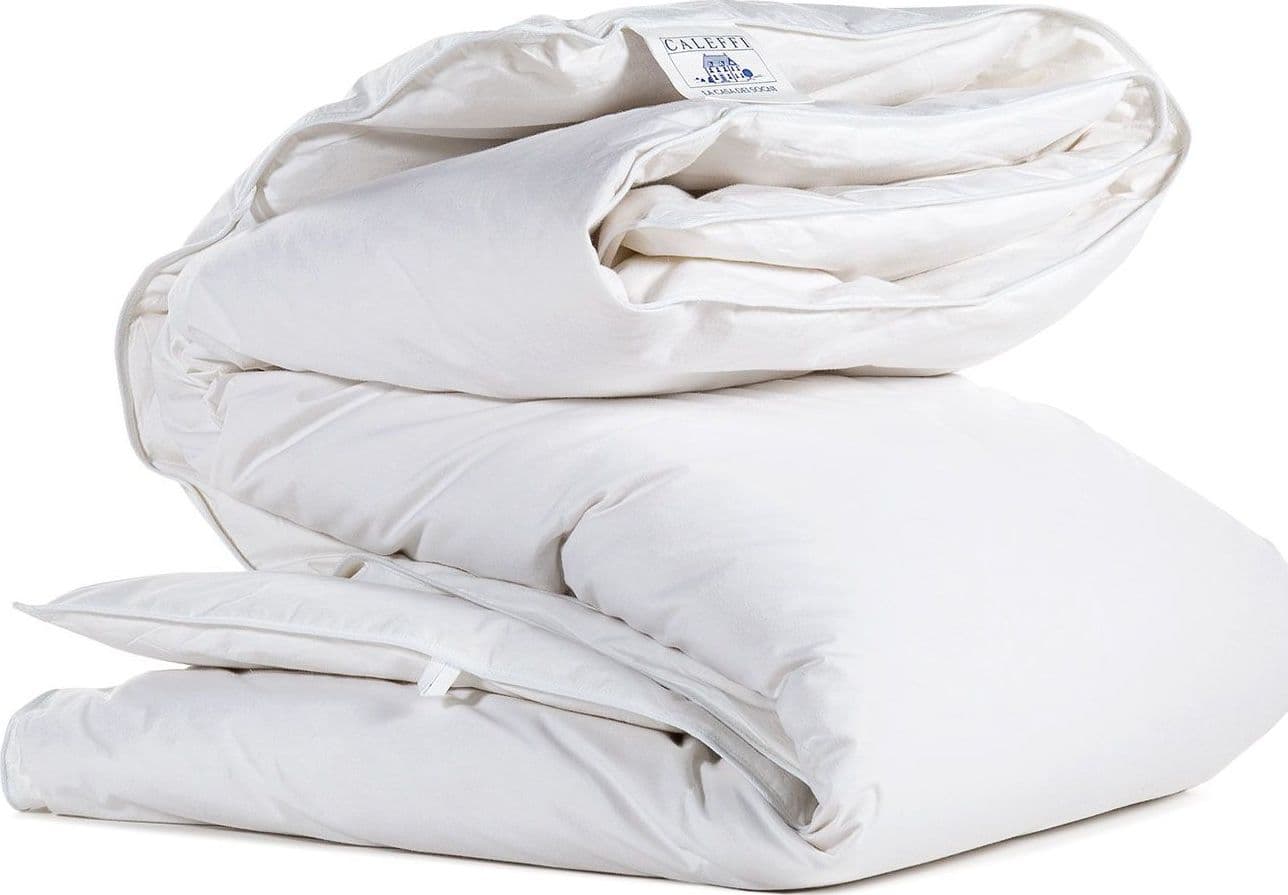 CALEFFI - PIUMINO IN PREGIATA PIUMA D'OCA 70 e 30 LETTO 1 PIAZZA E MEZZA 200x200 cm LINEA DORMIPIUMA - 2