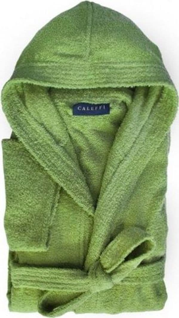 CALEFFI ACCAPPATOIO CON CAPPUCCIO SPUGNA DI PURO COTONE IDROFILO VARI COLORI E MISURE - 12