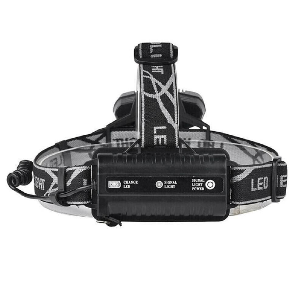 TORCIA FRONTALE 5 LED RICARICABILE 6 MODALITÀ DI ILLUMINAZIONE ESCURSIONI PESCA - 2