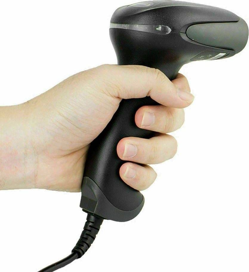 LETTORE CODICE A BARRE BARCODE SCANNER CON CAVO USB PISTOLA LASER Q-A202 - 2