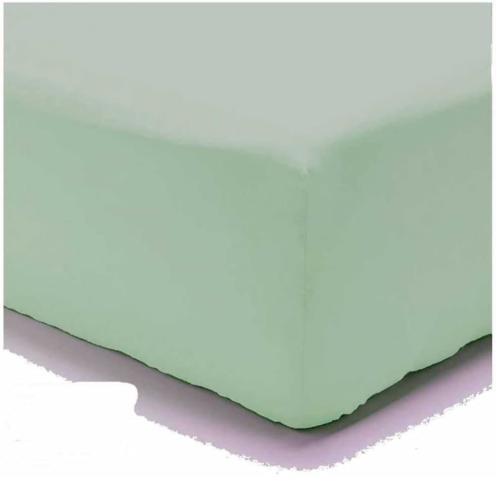 Lenzuolo di sotto Letto Singolo 1 Piazza Cotone con Angoli ED Elastico Tinta Unita Vari Colori - 29