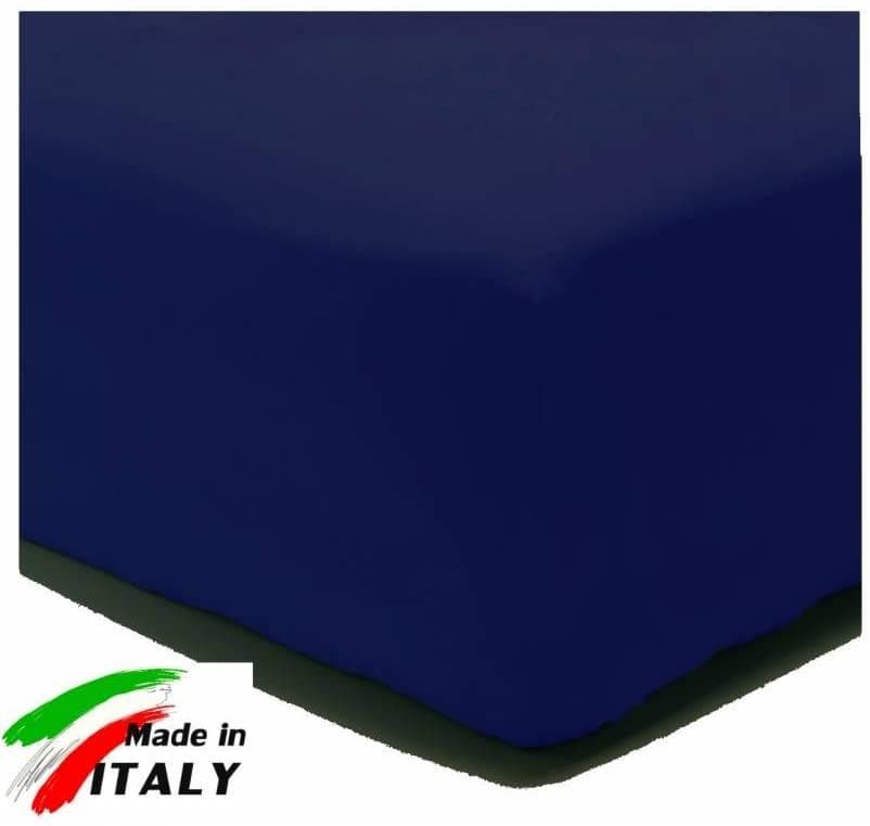 Lenzuolo di sotto Letto Singolo 1 Piazza Cotone con Angoli ED Elastico Tinta Unita Vari Colori - 19