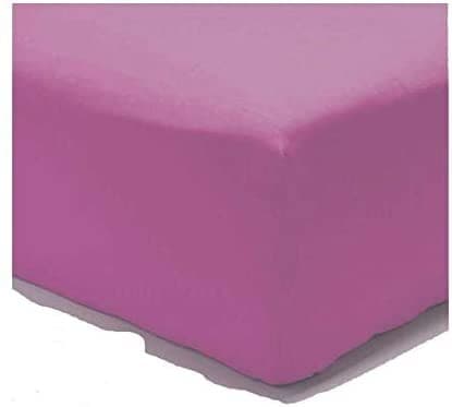 Lenzuolo di sotto Letto Singolo 1 Piazza Cotone con Angoli ED Elastico Tinta Unita Vari Colori - 20