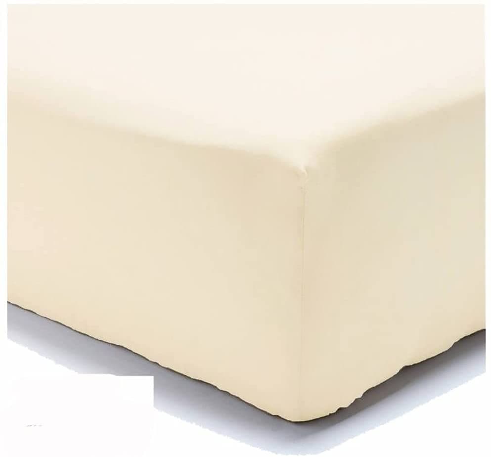 Lenzuolo di sotto Letto Singolo 1 Piazza Cotone con Angoli ED Elastico Tinta Unita Vari Colori - 25